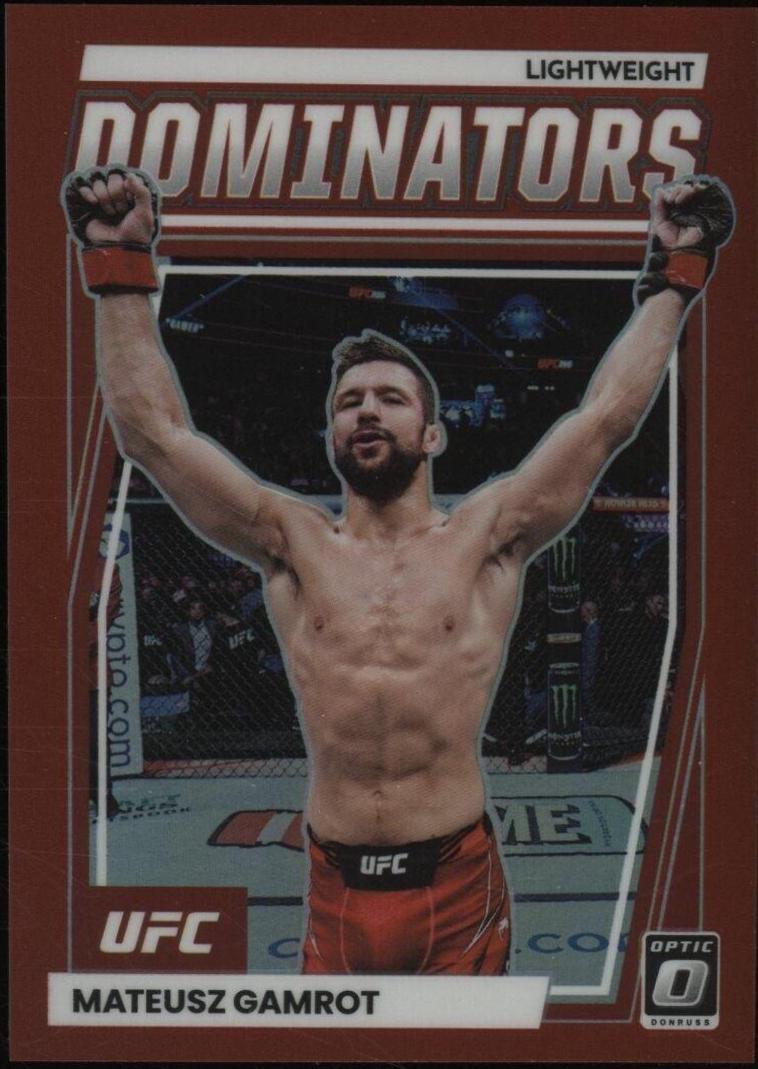 Mateusz Gamrot 2023 Panini Donruss Optic UFC Dominators #3 Red
