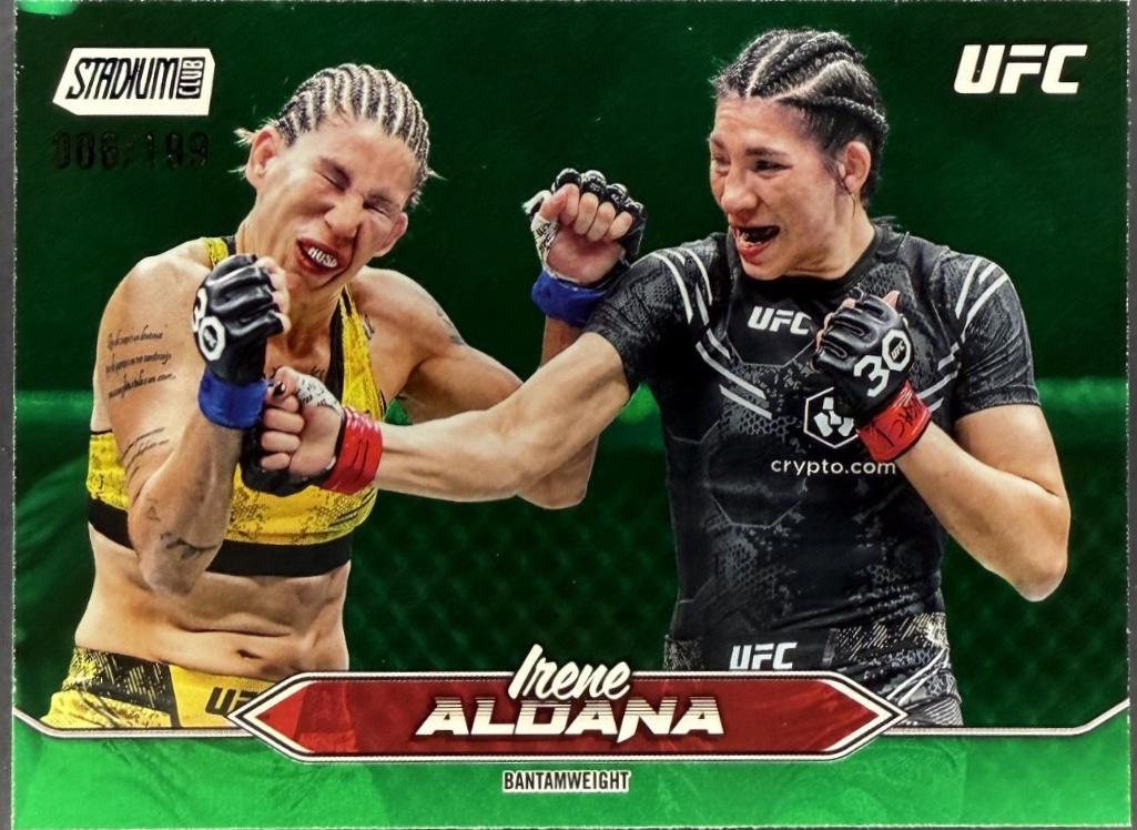 Irene Aldana 2025 Topps Stadium Club UFC Base #33 Green