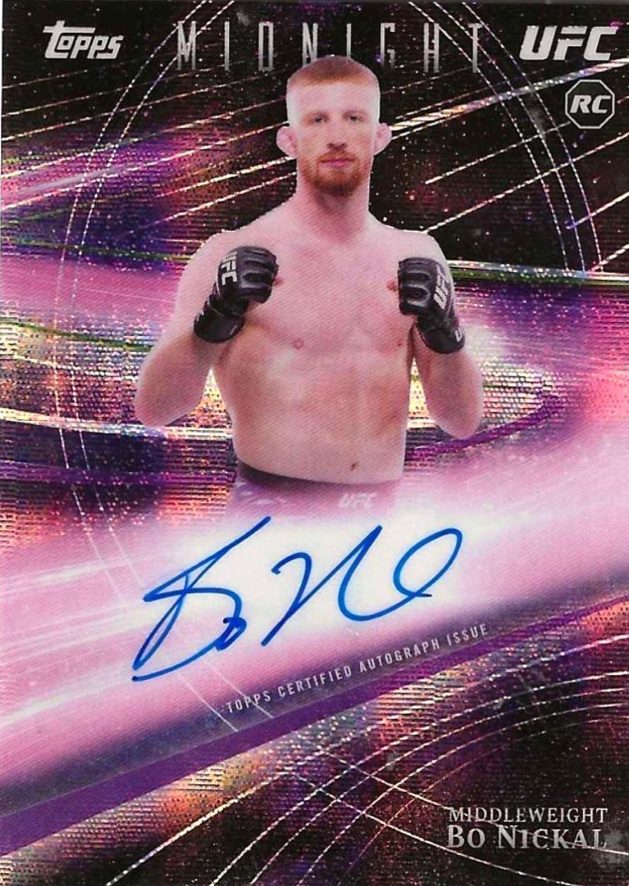 Bo Nickal 2026 Topps Midnight UFC Horizon Signatures #HZS-BN Twilight