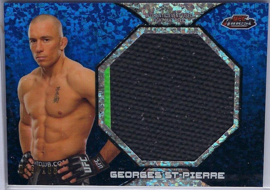 Georges St-Pierre 2013 Topps Finest UFC Base #100 Blue