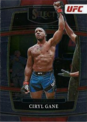 Ciryl Gane 2022 Panini Select UFC Concourse #47 Teal and Pink