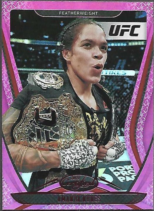 Amanda Nunes 2021 Panini Chronicles UFC Base Certified #121 Pink