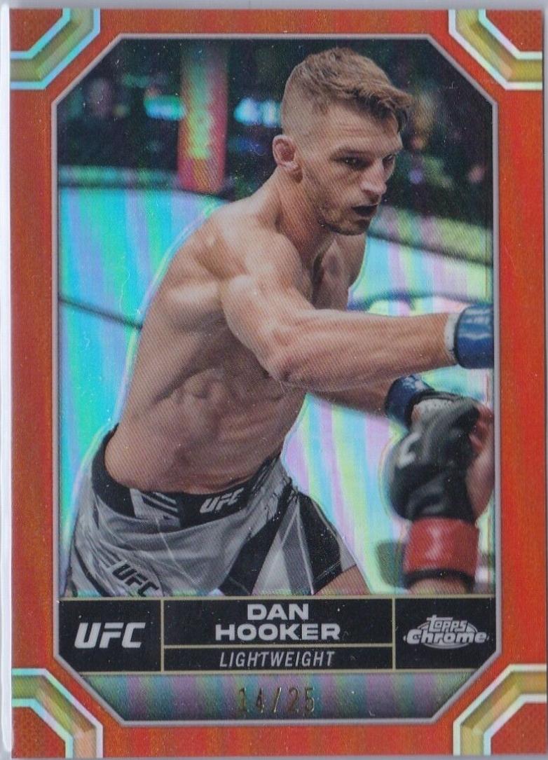 Dan Hooker 2024 Topps Chrome UFC Base #54 Orange Refractor