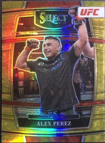 Alex Perez 2022 Panini Select UFC Concourse #92 Gold