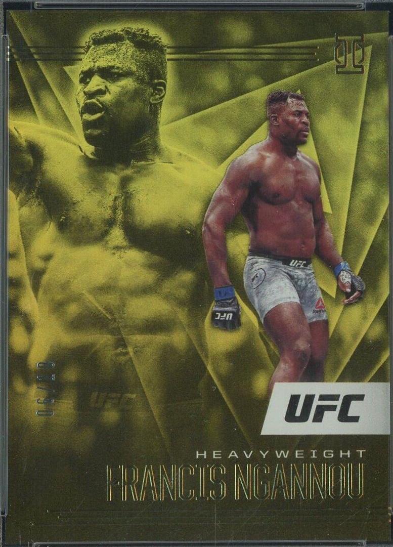 Francis Ngannou 2021 Panini Chronicles UFC Base Illusions #167 Gold