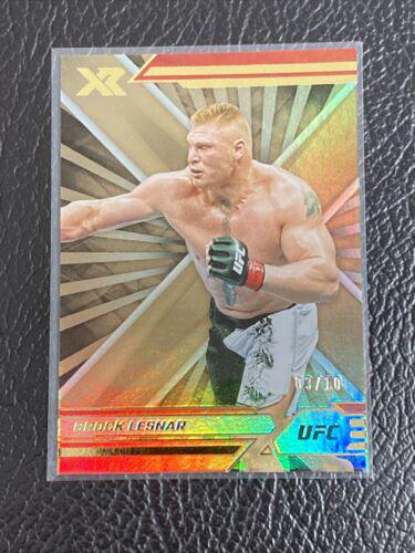 Brock Lesnar 2022 Panini Chronicles UFC Base XR #283 Gold