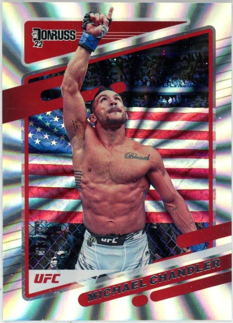 Michael Chandler 2022 Panini Donruss UFC Base #16 Laser