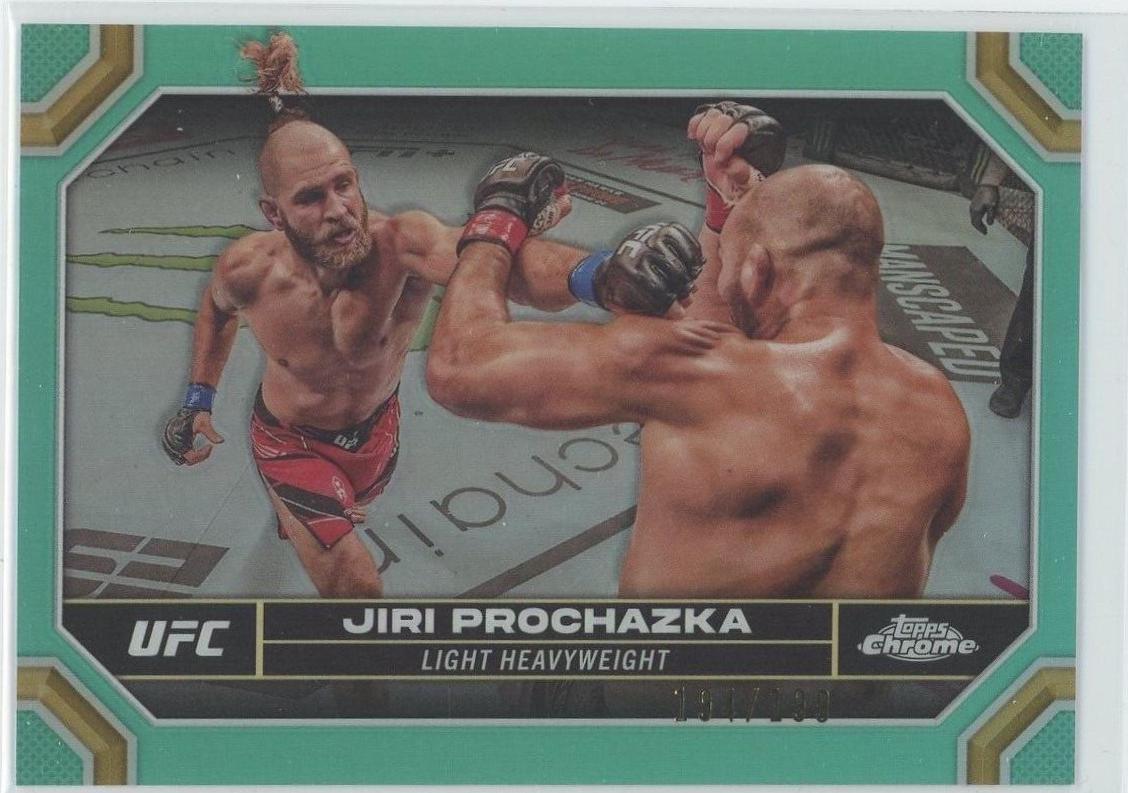 Jiri Prochazka 2024 Topps Chrome UFC Base #95 Aqua Refractor