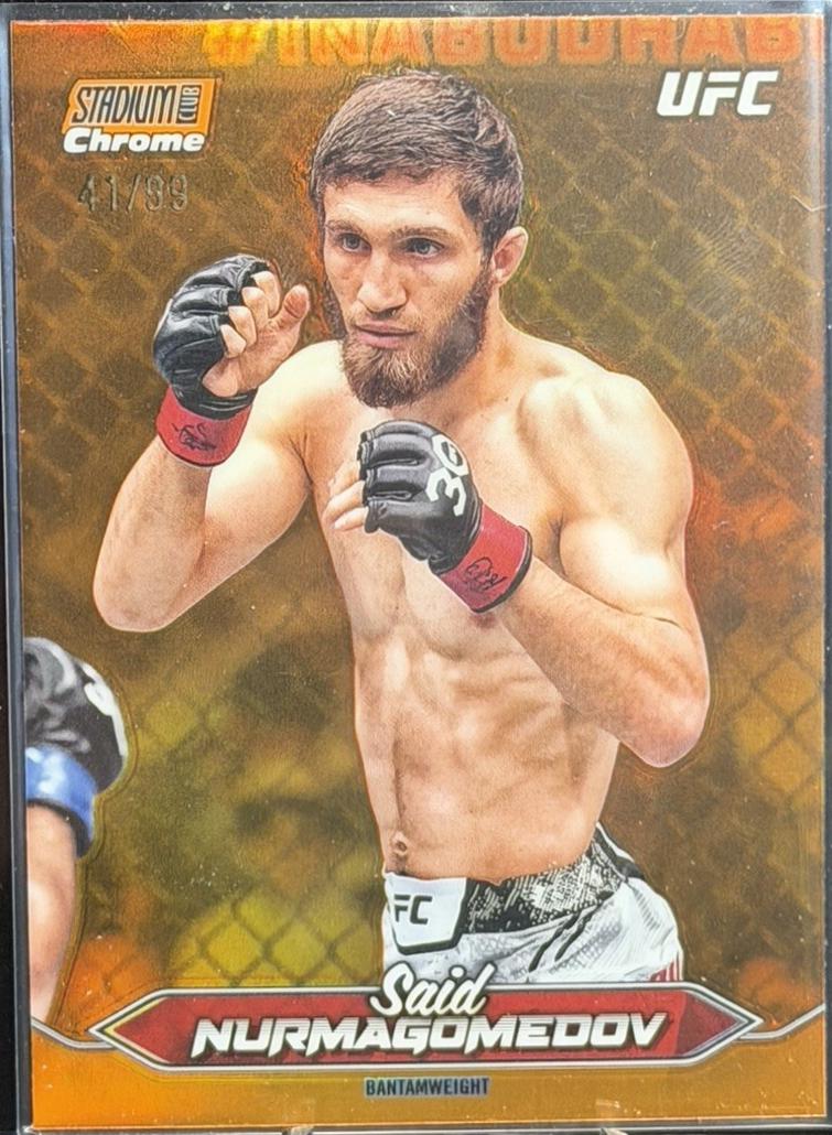 Said Nurmagomedov 2025 Topps Stadium Club UFC Base Chrome #C-45 Orange Refractor