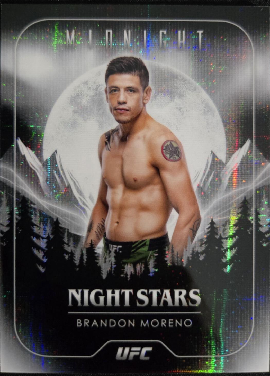 Brandon Moreno 2024 Topps Midnight UFC Night Stars #NS-30 Moon Beam