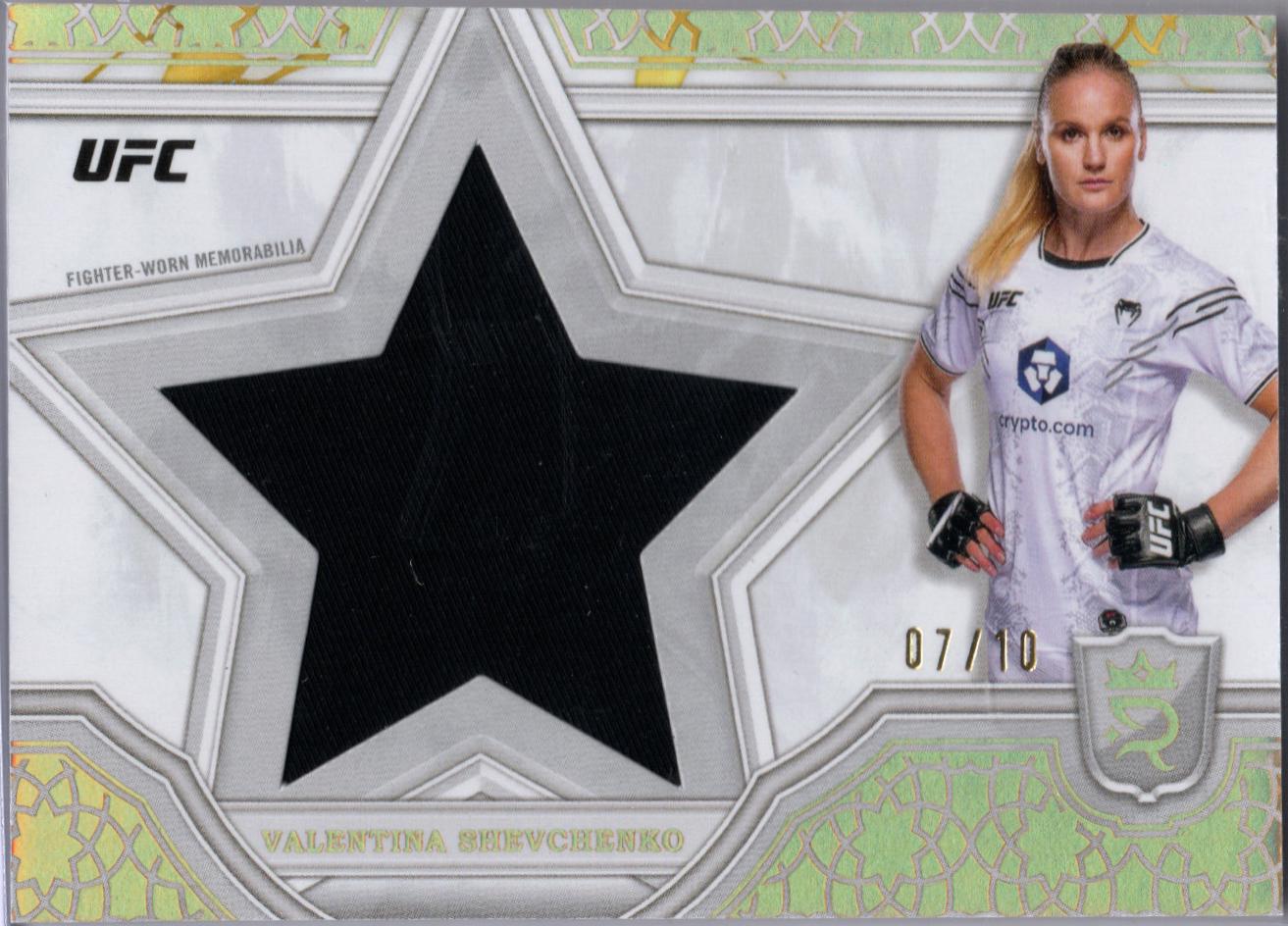 Valentina Shevchenko 2024 Topps Royalty UFC Star Relics #SRR-44 Gold