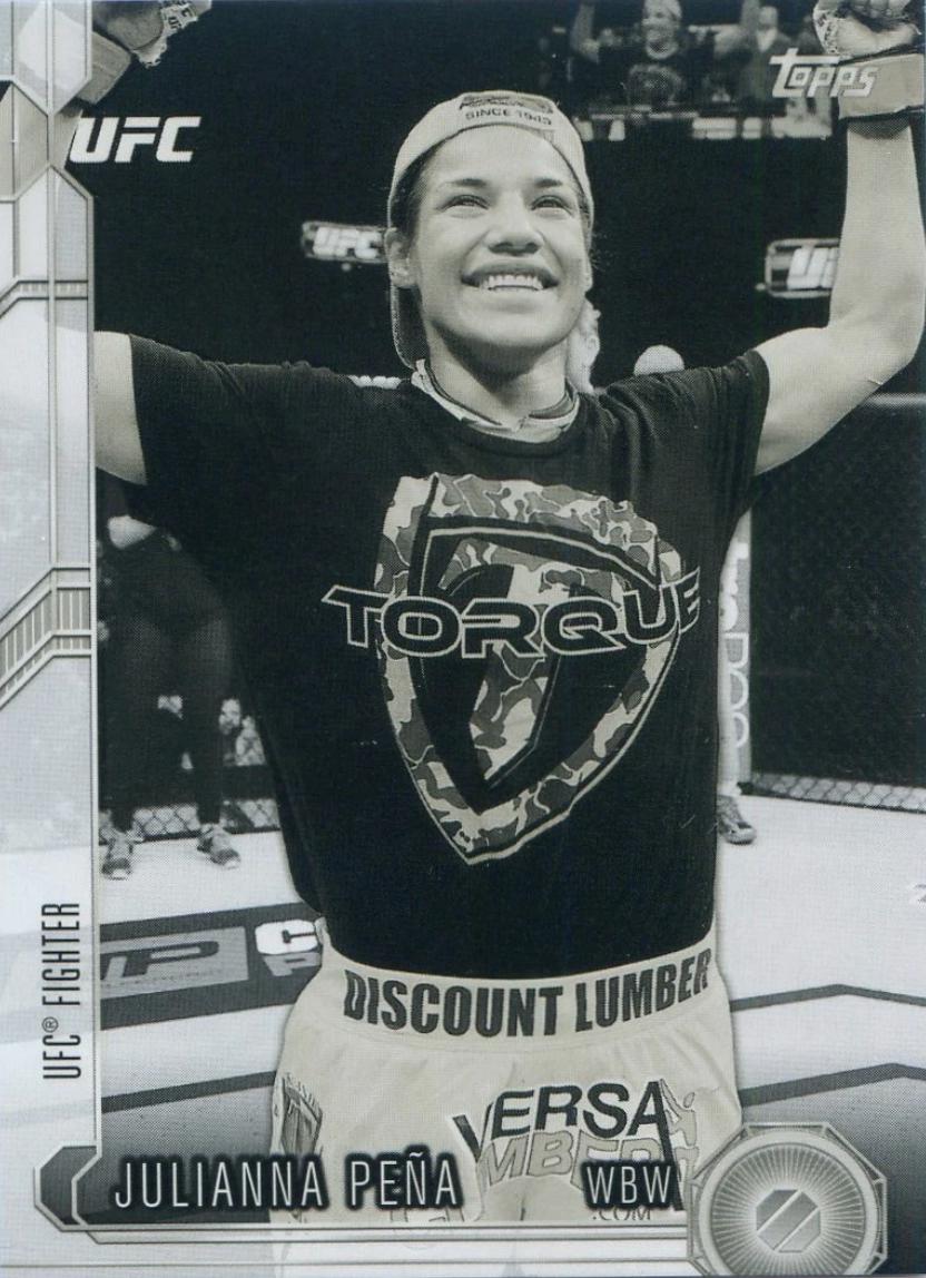 Julianna Peña 2015 Topps UFC Chronicles Base #219 Black and White
