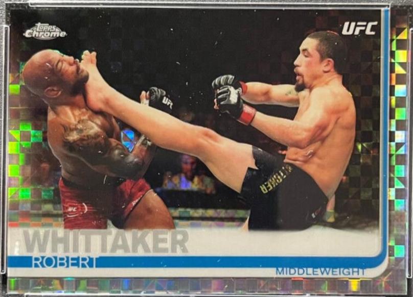 Robert Whittaker 2019 Topps Chrome UFC Base #37 Xfractor