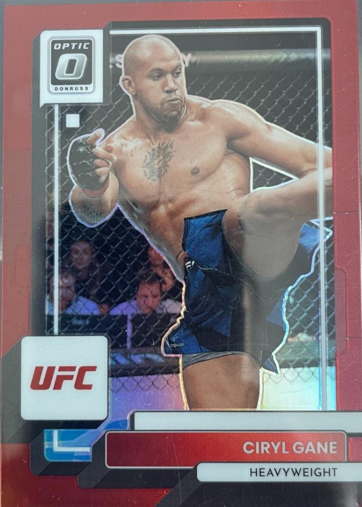 Ciryl Gane 2023 Panini Donruss Optic UFC Base #95 Red