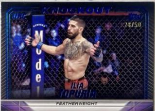 Ilia Topuria 2024 Topps Knockout UFC Base #34 Blue