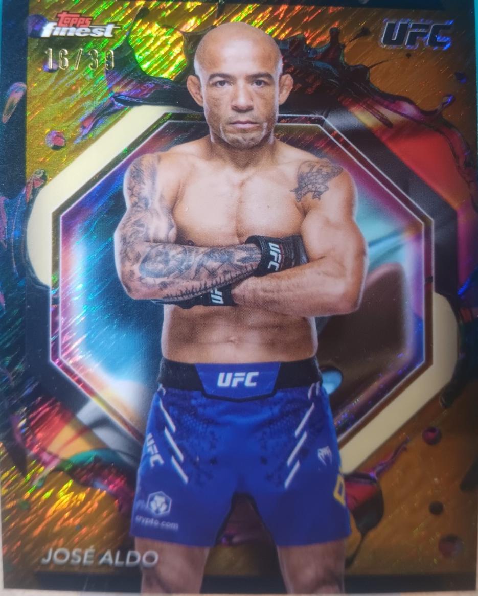 José Aldo 2024 Topps Finest UFC Base Rare #283 Checkerboard Refractor
