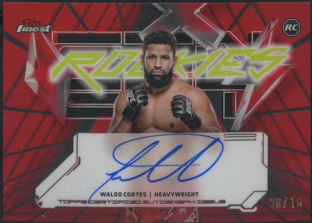 Waldo Cortes Acosta 2025 Topps Finest UFC Finest Rookie Autographs #FRA-WA Red Refractor