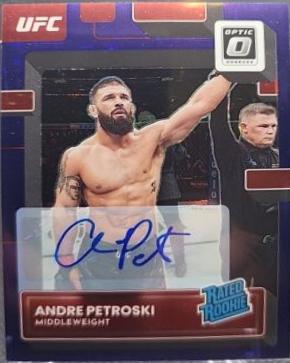 Andre Petroski 2023 Panini Donruss Optic UFC Base Rated Rookies Signatures #138 Green