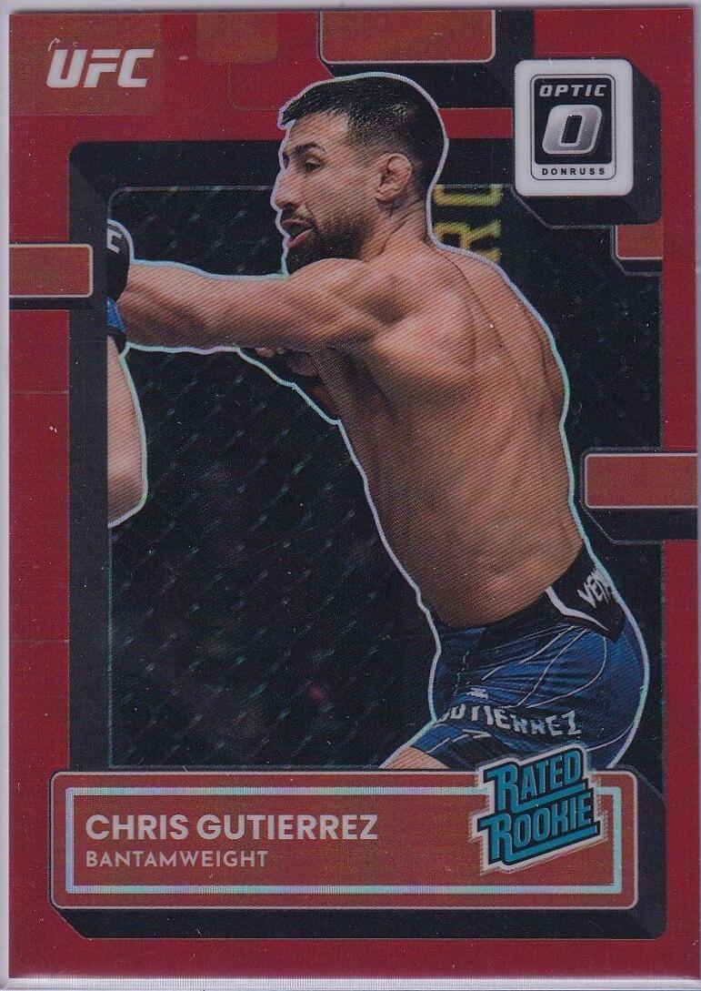 Chris Gutierrez 2023 Panini Donruss Optic UFC Base #132 Red
