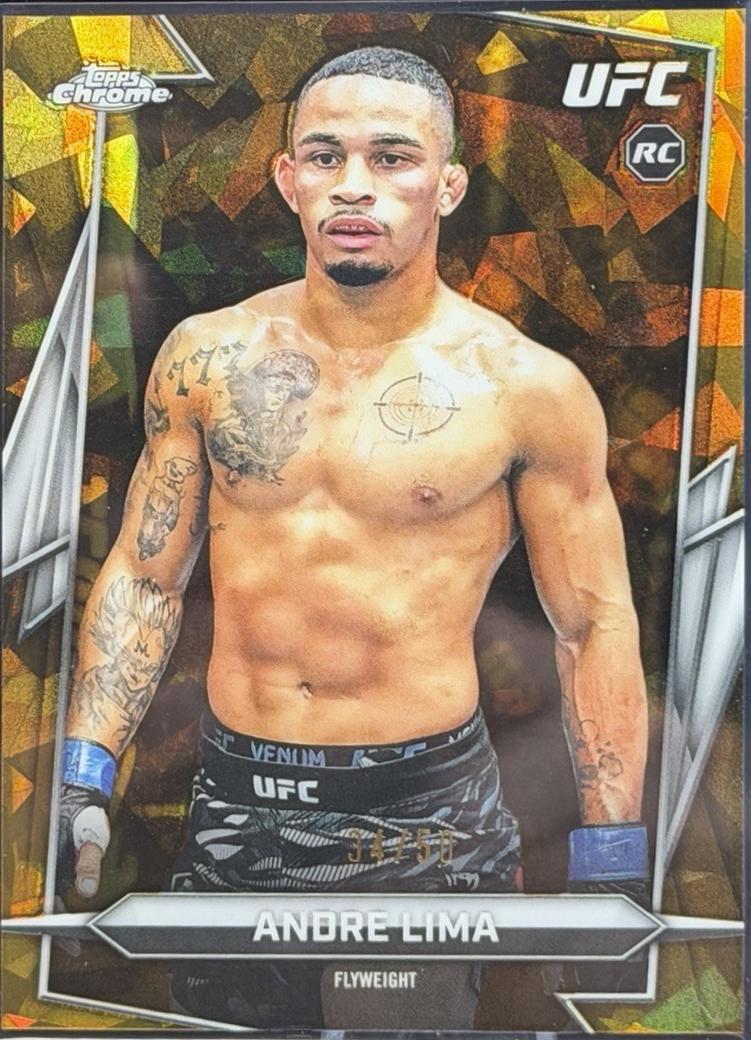 Andre Lima 2026 Topps Chrome UFC Base #193 Gold Refractor