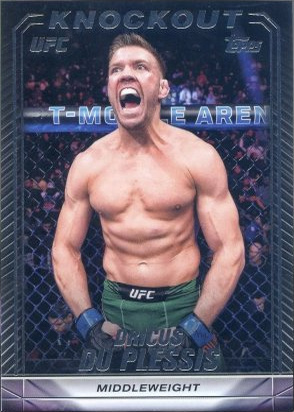 Dricus Du Plessis 2024 Topps Knockout UFC Base #53 Red