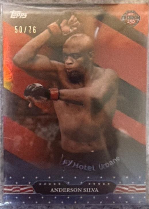 Anderson Silva 2026 Topps UFC Freedom 250 Base #3 Red White Blue