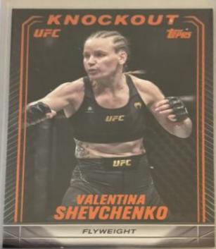 Valentina Shevchenko 2024 Topps Knockout UFC Base #72 Orange