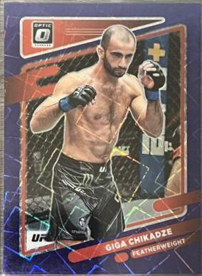 Giga Chikadze 2022 Panini Donruss Optic UFC Base #29 Purple Velocity