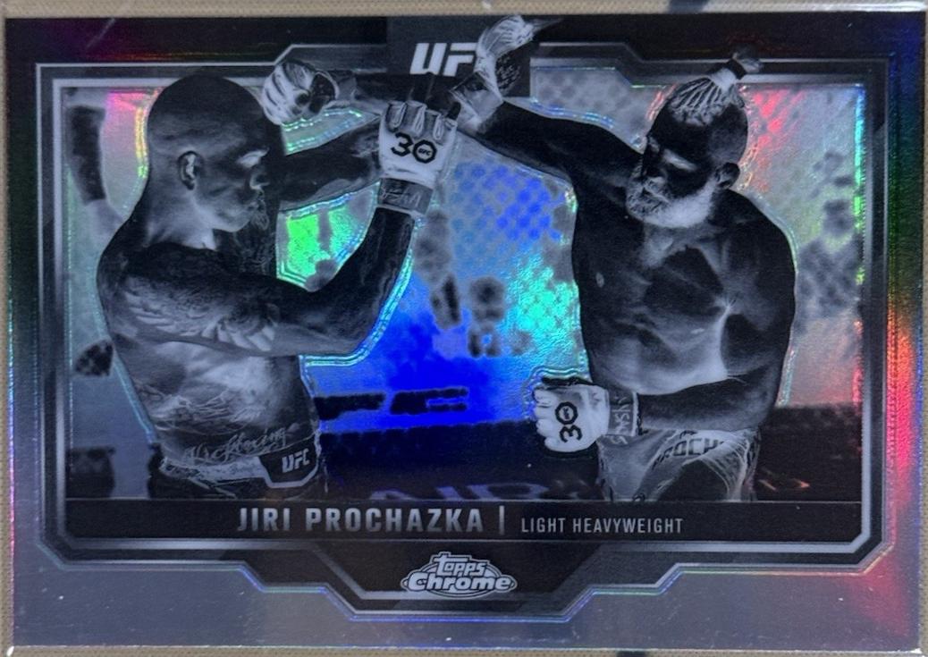 Jiri Prochazka 2025 Topps Chrome UFC Base #70 Negative Refractor