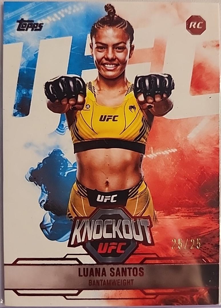 Luana Santos 2025 Topps Knockout UFC Base #35 Red