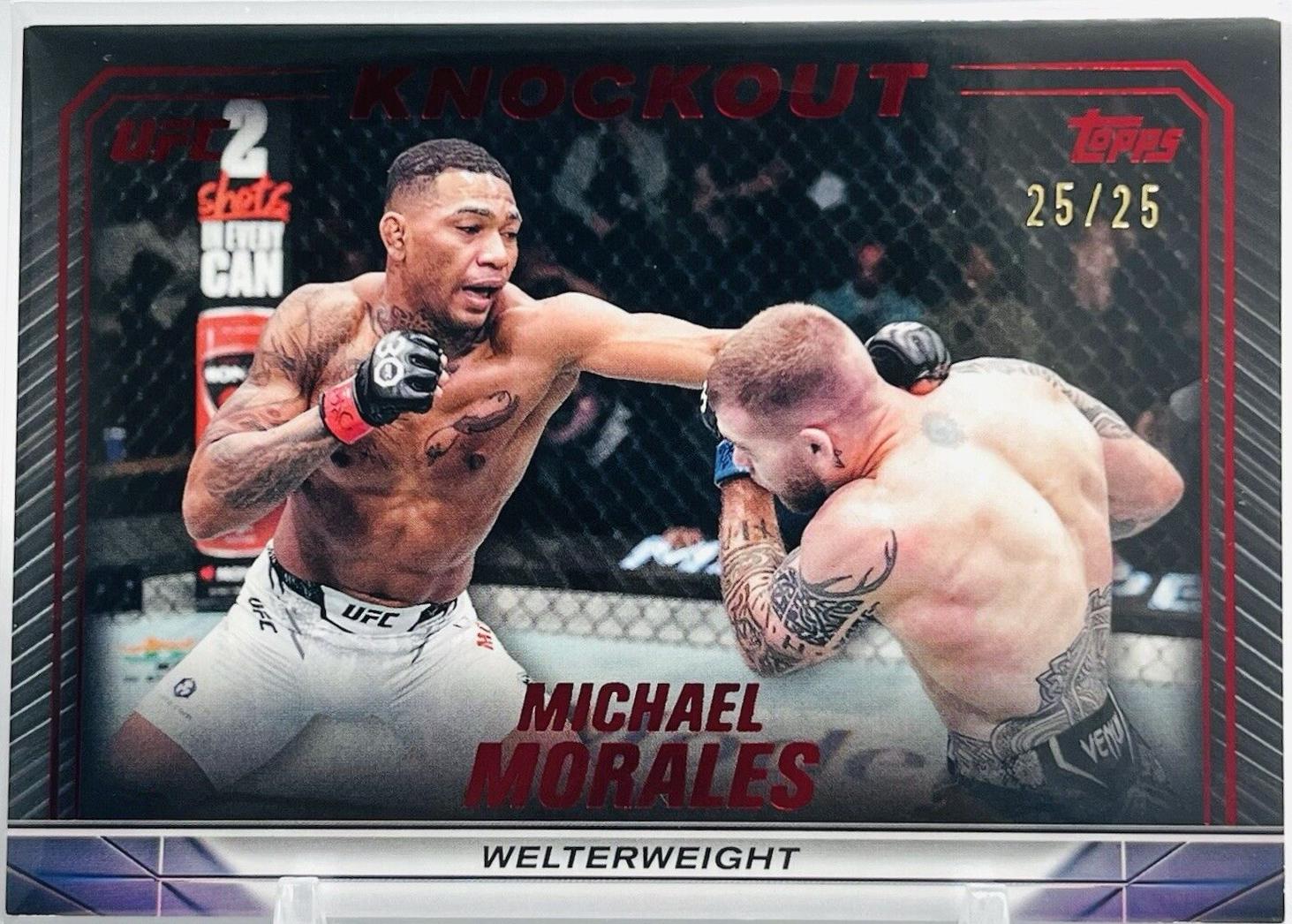 Michael Morales 2024 Topps Knockout UFC Base #16 Red