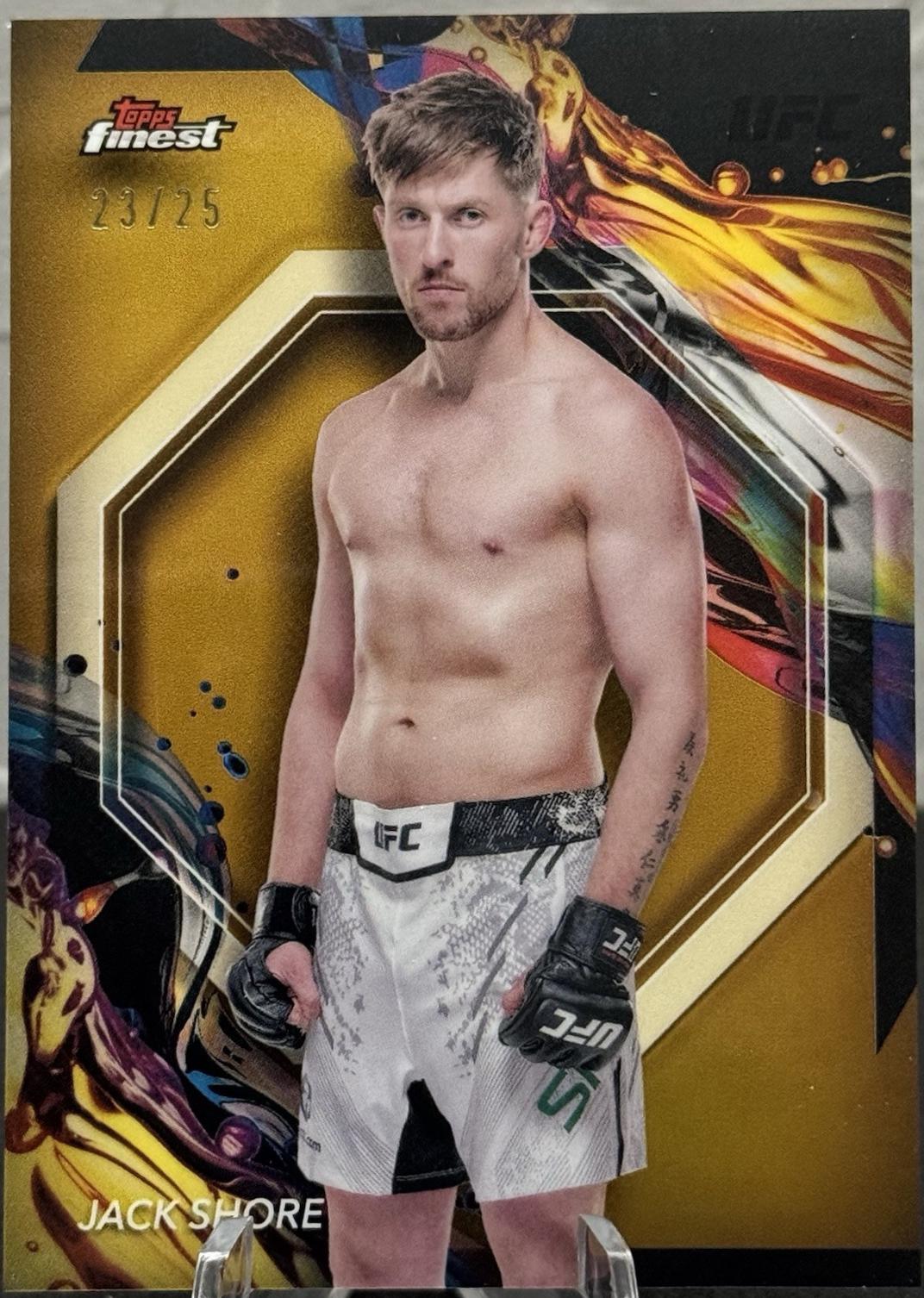 Jack Shore 2024 Topps Finest UFC Base Uncommon #131 Gold Refractor