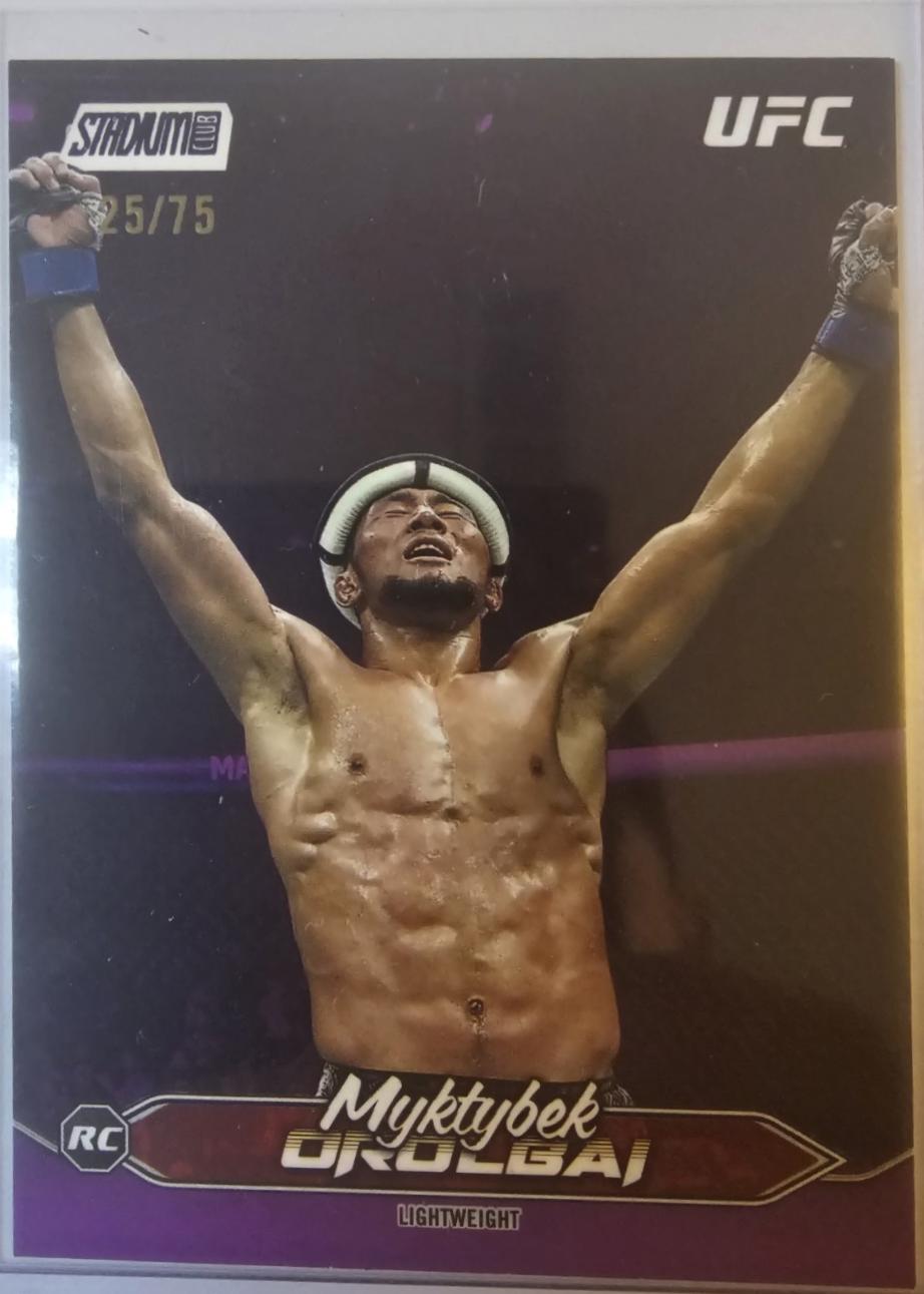 Myktybek Orolbai 2025 Topps Stadium Club UFC Base #190 Purple
