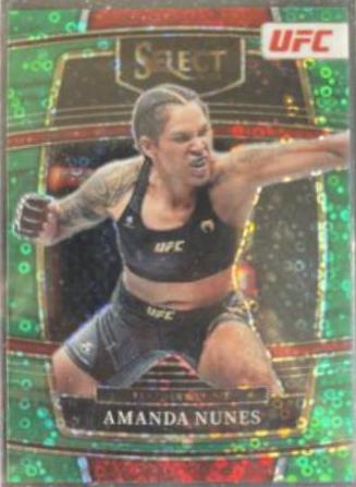 Amanda Nunes 2022 Panini Select UFC Octagonside #271 Green Disco