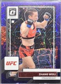 Zhang Weili 2023 Panini Donruss Optic UFC Base #87 Purple Velocity