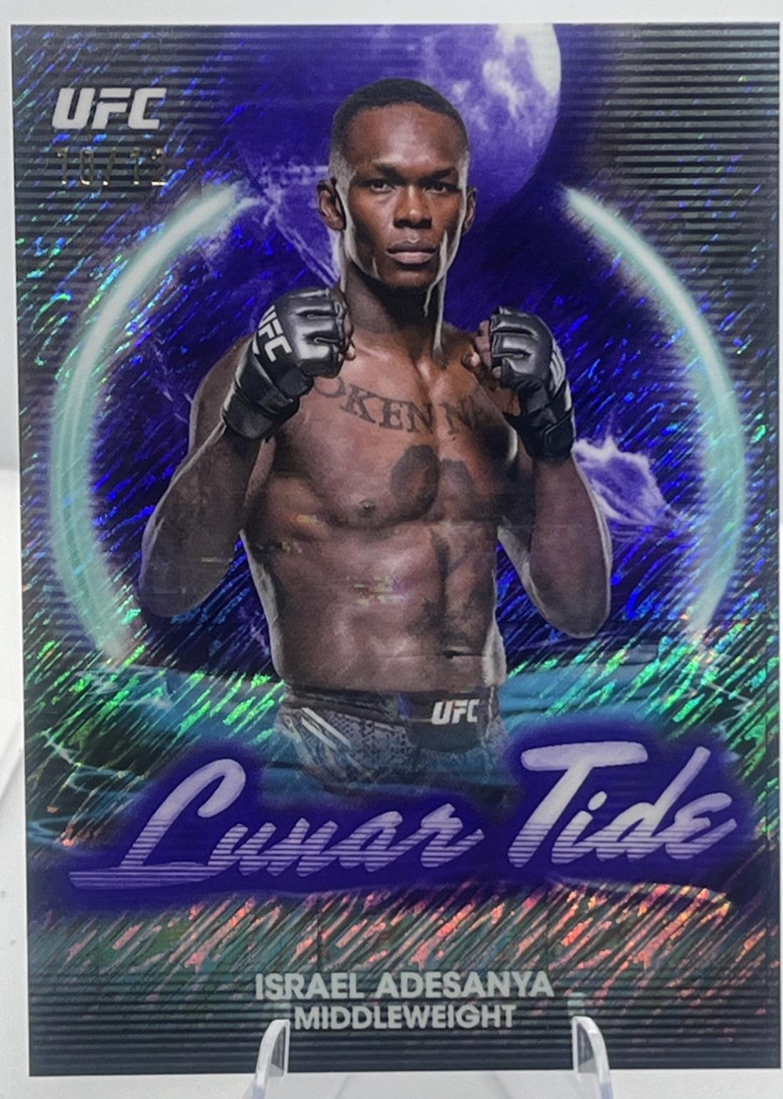 Israel Adesanya 2025 Topps Midnight UFC Lunar Tide #LT-8 Midnight