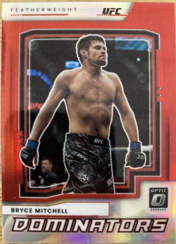 Bryce Mitchell 2022 Panini Donruss Optic UFC Dominators #7 Red