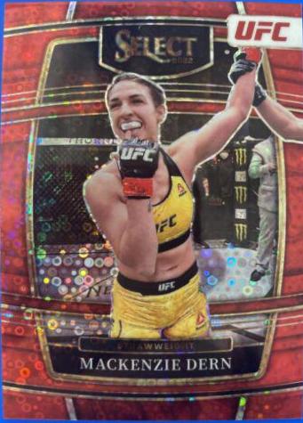Mackenzie Dern 2022 Panini Select UFC Concourse #10 Red Disco
