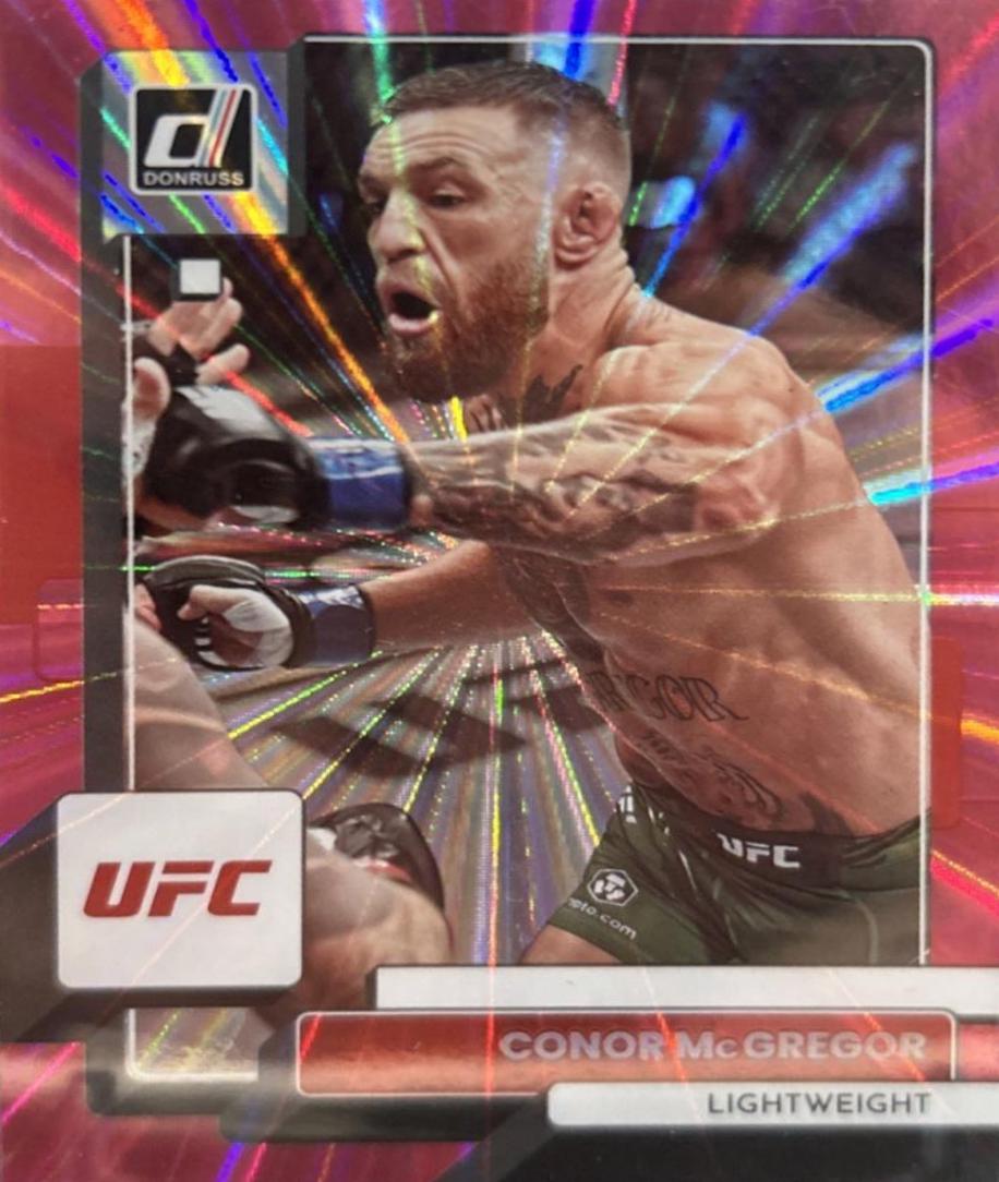 Conor McGregor 2023 Panini Donruss UFC Base #20 Pink Laser