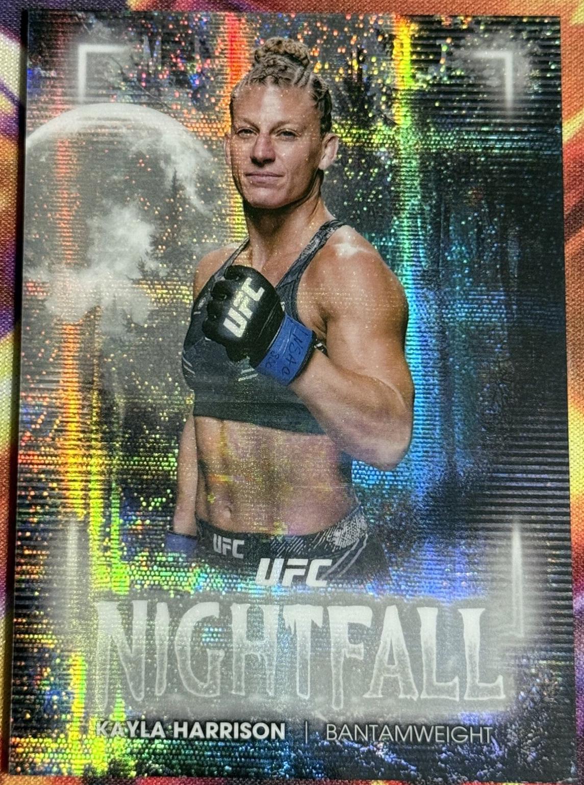 Kayla Harrison 2025 Topps Midnight UFC Nightfall #NF-25 Moon Beam