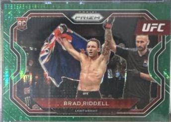 Brad Riddell 2021 Panini Prizm UFC Base #118 Green Pulsar