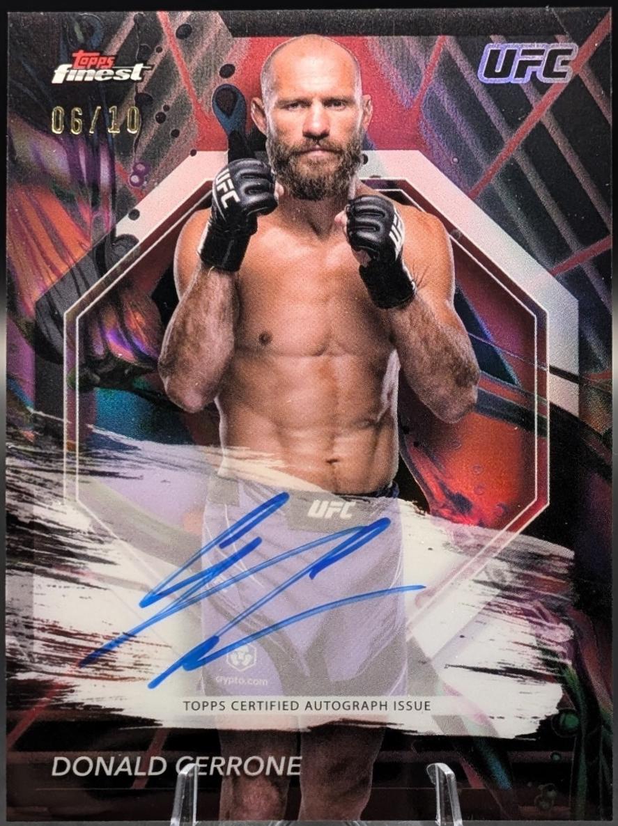 Donald Cerrone 2024 Topps Finest UFC Finest Autographs #FA-DDC Superfractor