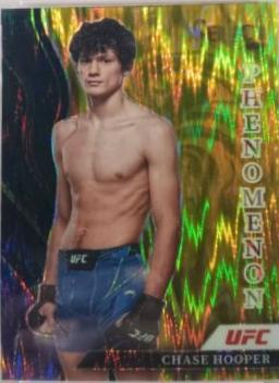 Chase Hooper 2022 Panini Select UFC Phenomenon #27 Gold Flash