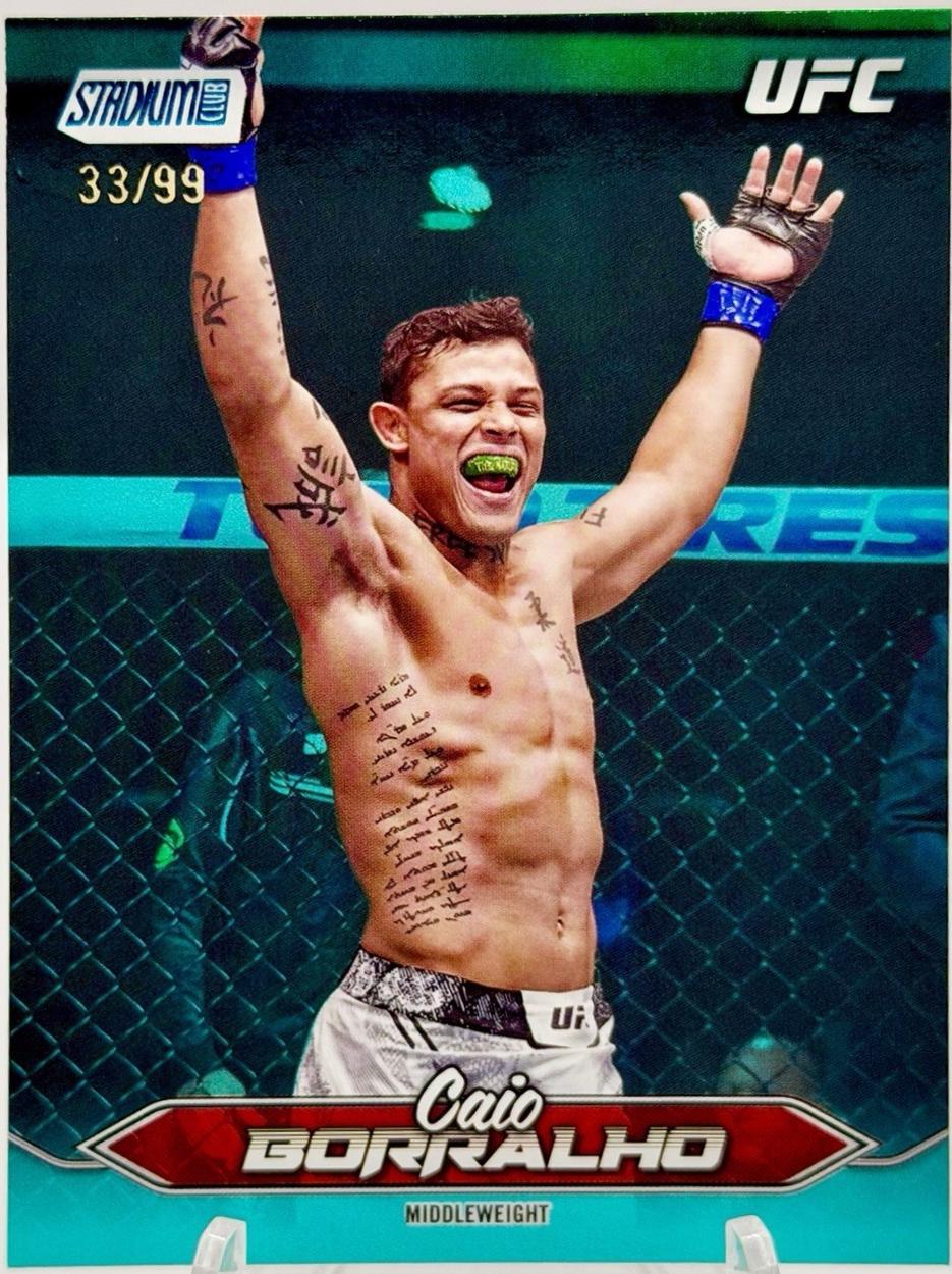 Caio Borralho 2025 Topps Stadium Club UFC Base #98 Turquoise
