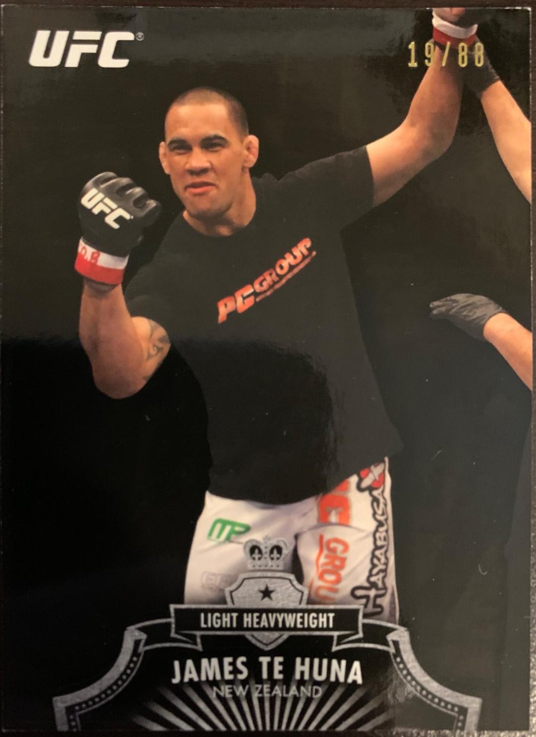 James Te Huna 2012 Topps UFC Bloodlines Base #128 Black