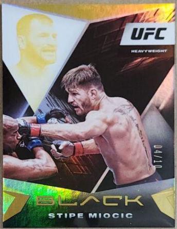 Stipe Miocic 2021 Panini Chronicles UFC Base Black #110 Gold
