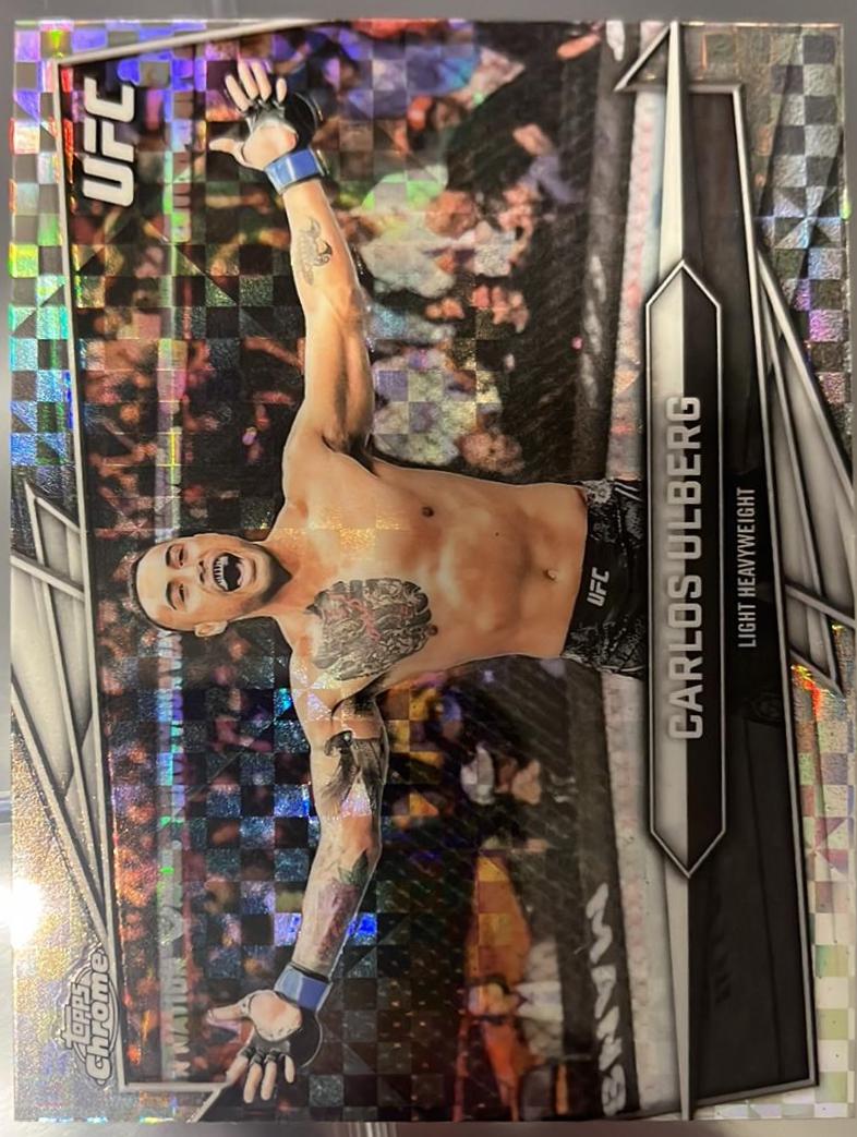 Carlos Ulberg 2026 Topps Chrome UFC Base #110 X-fractor