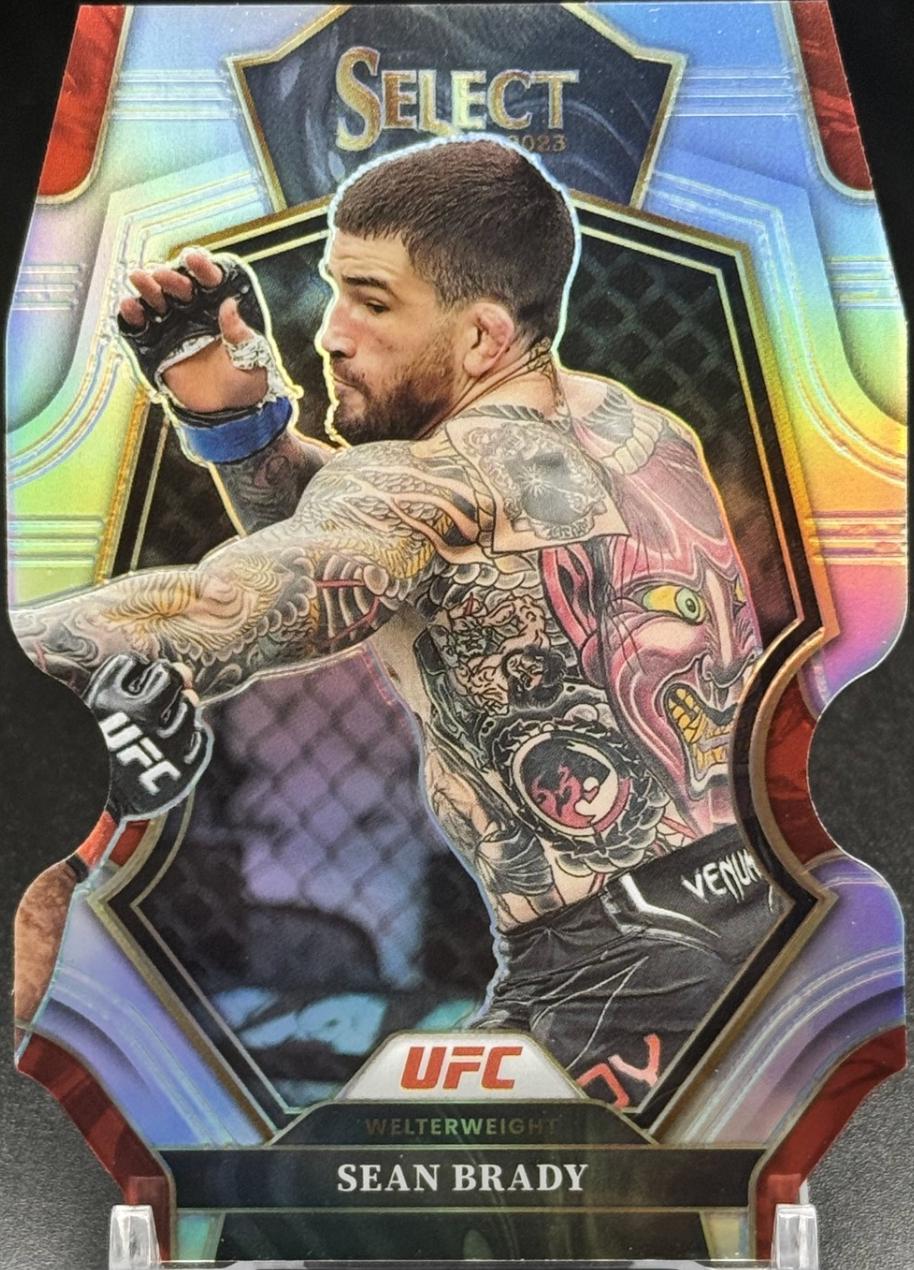 Sean Brady 2023 Panini Select UFC Premier Level #125 Silver Die Cut