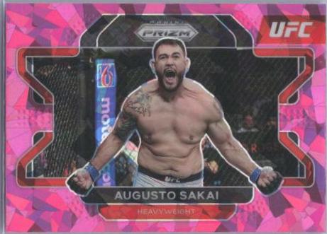 Augusto Sakai 2022 Panini Prizm UFC Base #7 Pink Ice