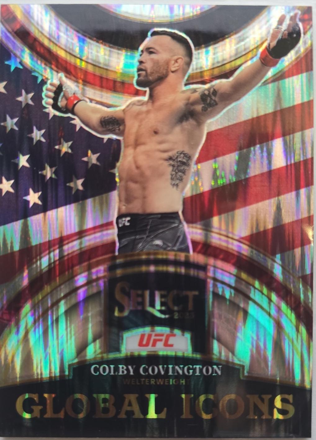 Colby Covington 2023 Panini Select UFC Global Icons #6 Flash
